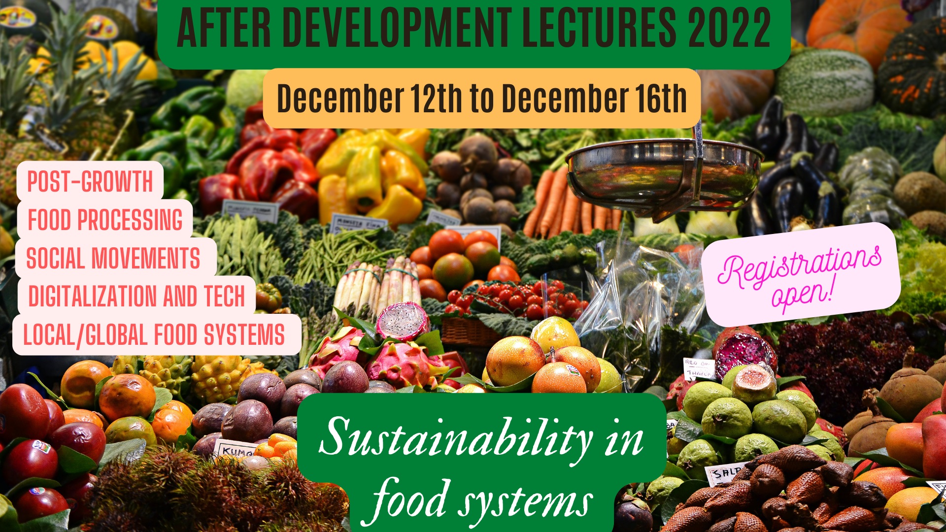 After developement lectures on food systems 2022